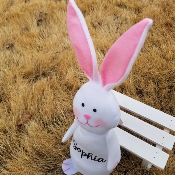 Personalized White Easter Bunny - Image 5