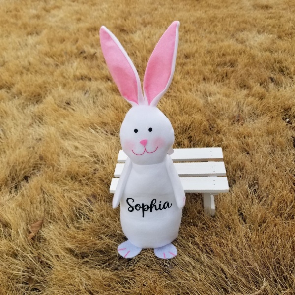 Personalized White Easter Bunny - Image 7