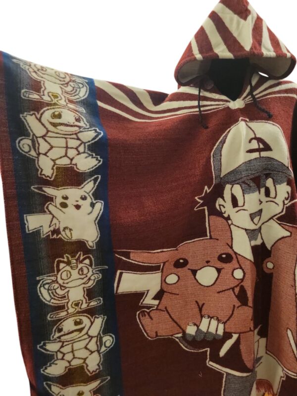 Ash and Pikachu Poncho - Red - Image 2